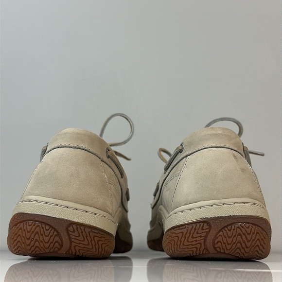 Orvis Cream Leather Topsider Boat Shoes Size 9.5 - Picture 6 of 16